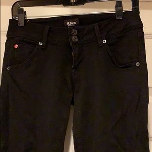 Hudson Jeans, straight leg, black, size 25